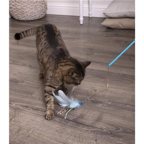 Frisky Flyer, Interactive Cat Toy, Extendable and Retractable Wand - Picture 2 of 4